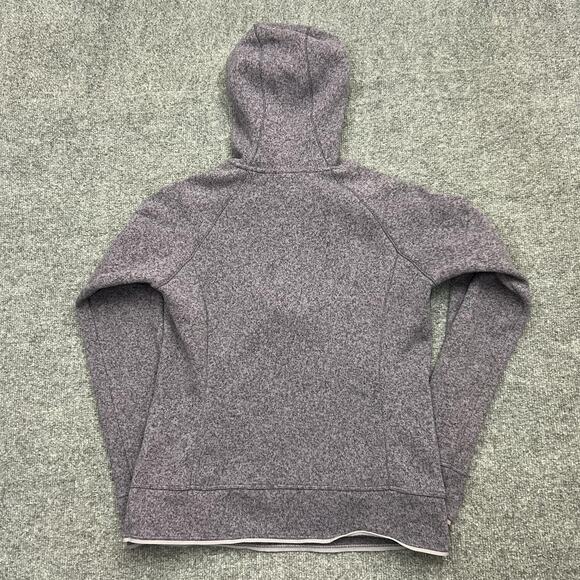 The North Face Hoodie Womens Medium Knit Fleece Zip Pockets Outdoor Pullover - Picture 7 of 12